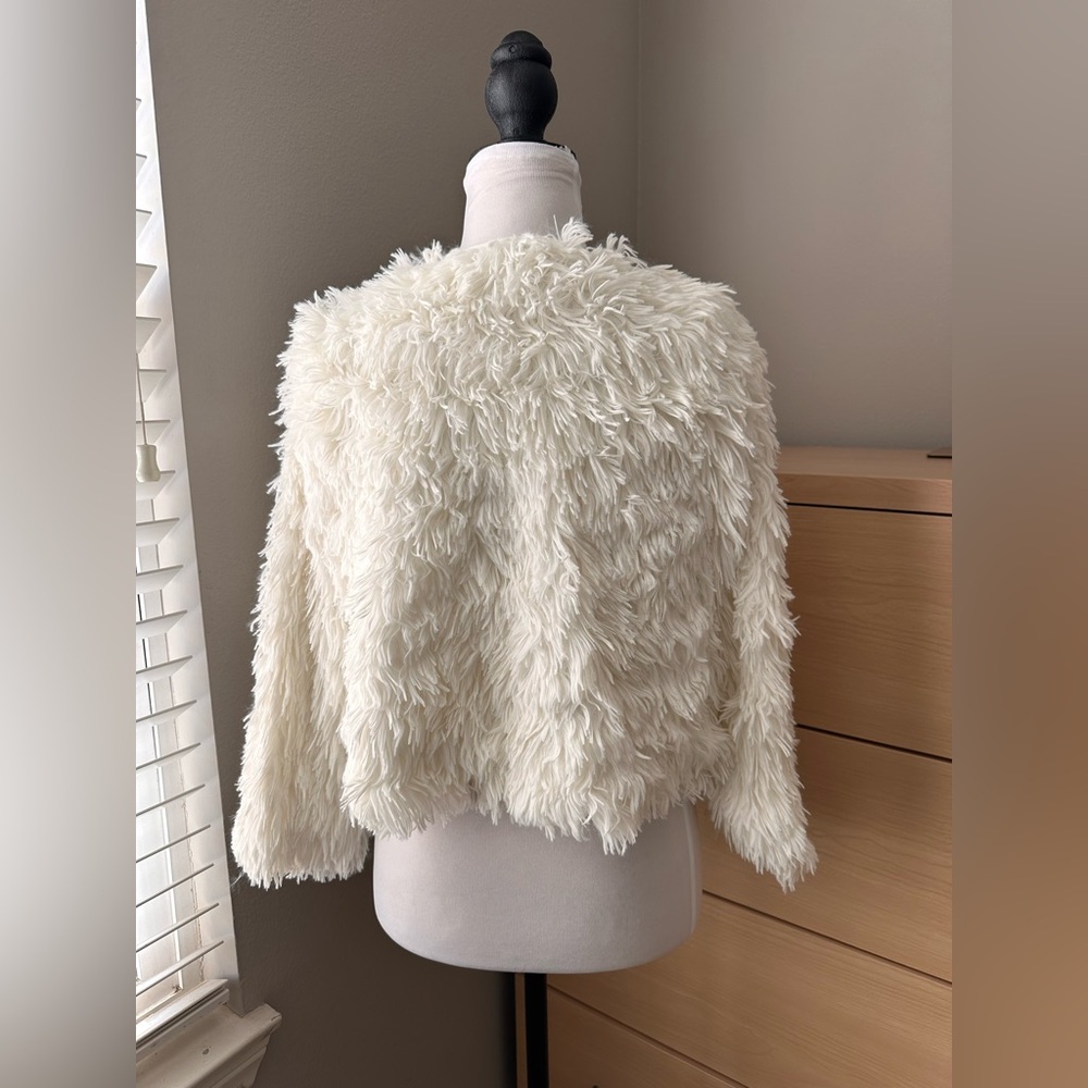 Art Class Cream Teddy Jacket - Picture 2 of 3